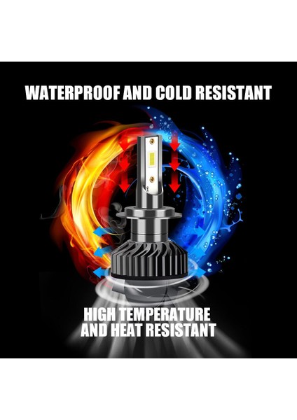 H3 Stili Altı Çip Infitary H4 H7 LED Araba Far Ampul Lm H1 H3 H11 H13 H Hb Hbini Otomatik Sis Farı Far (Yurt Dışından)