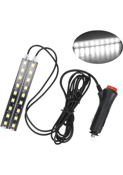 Sarı Araba Iç Işıkları LED Ayak Lambası Ses Uzaktan Kumanda Otomotiv Atmosfer Dekoratif Işık Aksesuarları (Yurt Dışından)