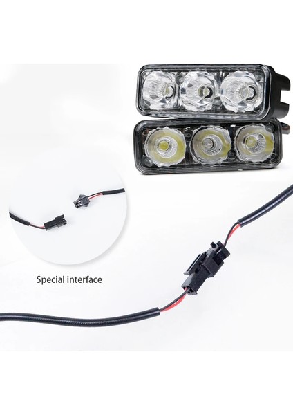 2 Adet Beyaz ve Sarı Stil Süper Parlak Araba Gündüz Çalışan Işık LED Drl Sis Lambası 12V Dönüş Sinyali Lambası 3 LED 180 Derece Ayarlanabilir 6000K Araba Şekillendirici Ampul (Yurt Dışından) indirimleri