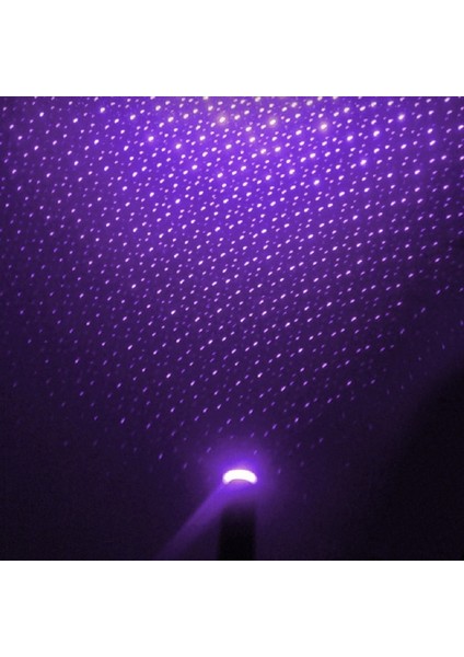 Mavi Araba Çatı Yıldız Işığı Iç LED Yıldızlı Lazer Atmosfer Ortam Projektörü USB Oto Dekorasyon Gece Ev Dekorasyonu Galaxy Işıkları (Yurt Dışından)