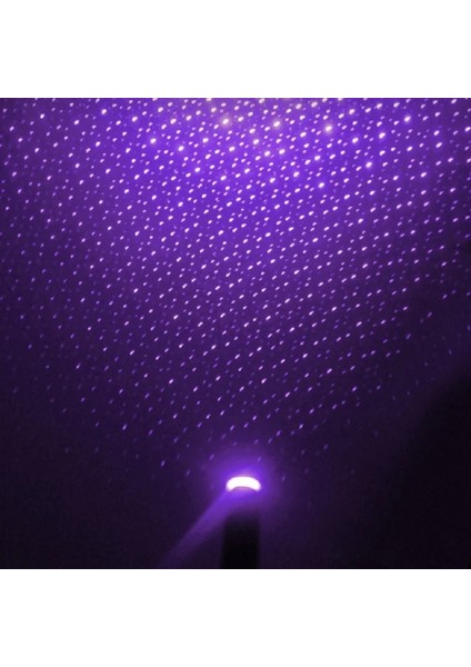 Mavi Araba Çatı Yıldız Işığı Iç LED Yıldızlı Lazer Atmosfer Ortam Projektörü USB Oto Dekorasyon Gece Ev Dekorasyonu Galaxy Işıkları (Yurt Dışından)