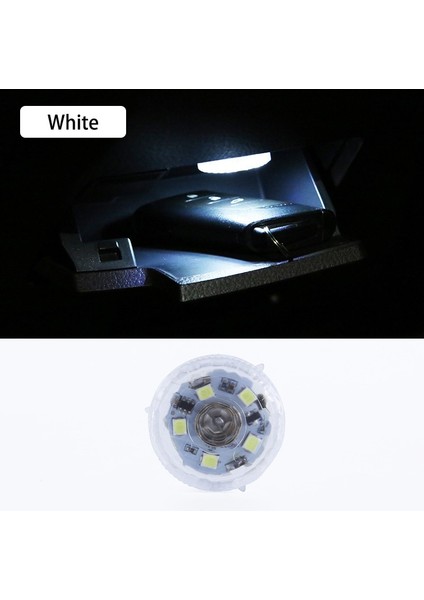 Beyaz Işık Taşınabilir Araba Mini LED Işıkları Dokunmatik Anahtar Araba Ortam Lambası Iç Gece Lambası Kablosuz Whitebluepurple Lambalar (Yurt Dışından)
