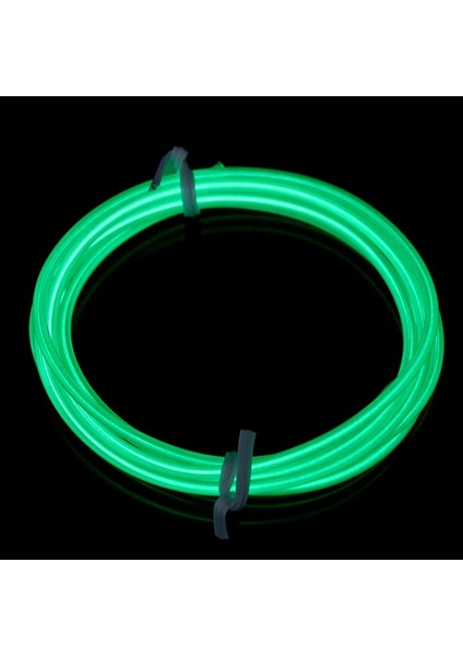 Gn Renkli 1 M Neon Işık Dans Parti Dekor Işık Neon LED Lamba Esnek El Tel Halat Tüp Su Geçirmez LED Şerit Araba Aksesuarları (Yurt Dışından)