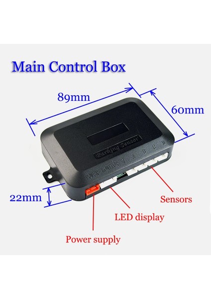 Altın Sinovcle Otopark Sensörü Buzzer ile Parktroensors Ters Yedekleme Radar Buzzer Sistemi 8 Renk 12V (Yurt Dışından)