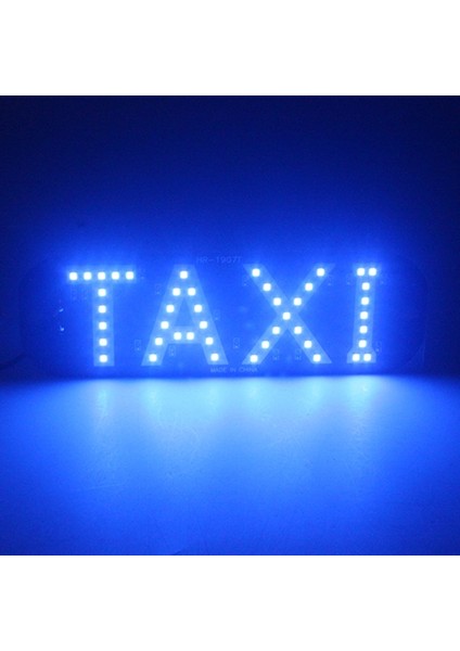 Mavi 190X65MM Selynde LED Işık Kurulu Taksi Tarzı Araç Şarj Cihazı ile Taksi Şoförü Için 4 Renk Ön Cam Işığını Seçin (Yurt Dışından)