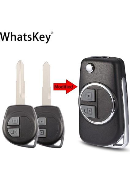 SZ11R Bıçak Modifiye Suzuki Swift Grand Vitara Alto Sx4 Flip Anahtar Kabuk Uzaktan Kasa Değiştirme Kesilmemiş HU133RSZ11R Bıçak Oto Aksesuarları (Yurt Dışından)