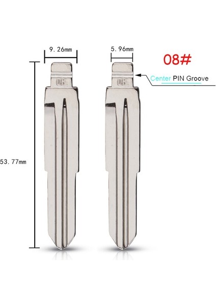 10 Adet No.8 Tarzı #08#15 #28 #29 #36 #50 #97 #33 #34 Hyundai Tucson Accent Getz Matri Sonata Kia HYN14R Kd Flip Anahtar Bıçak Değiştirme (Yurt Dışından)