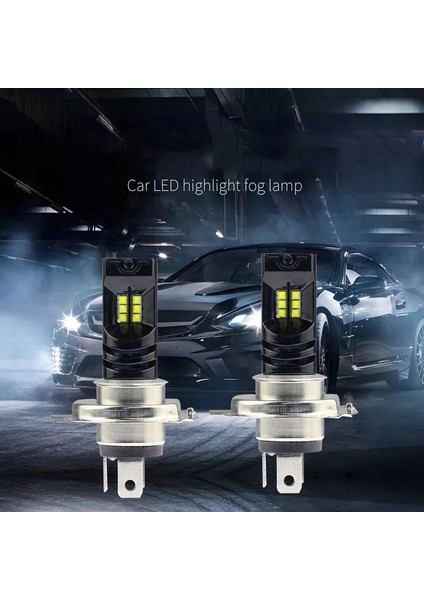 H7 W 6000K LED Araba Ampul Araba H7 H4 Combo LED Far Kiti Ampuller Yüksek Kısa Huzme Lm Araba Far Ampul Dc 12V Araba Işığı (Yurt Dışından)