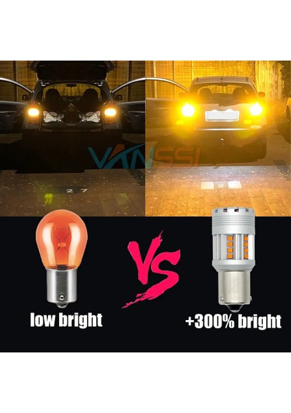 10G24-T20 7440-Y 1156 Baw BAU15S PY21W T WY21W T W5W LED Canbus Hatasız Araba Ampul Yok Hiper Flaş Amber Sarı Beyaz (Yurt Dışından) indirimleri