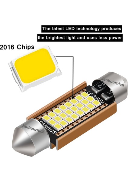 41MM Beyaz Yeni Festoon LED Ampul C5W C10W Süper Parlak Araba Kubbe Işık Canbus Hata Yok Oto Iç Okuma Lambaları Beyaz (Yurt Dışından) fırsatları