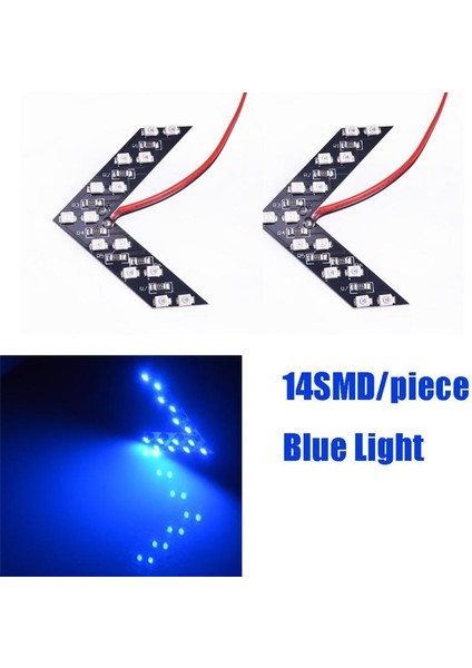 No.2 Boyutu Et 14SMD LED Ok Paneli Araba Dikiz Aynası Göstergesi Dönüş Sinyali Işığı Araba LED Dikiz Aynası Ayna Işığı (Yurt Dışından)