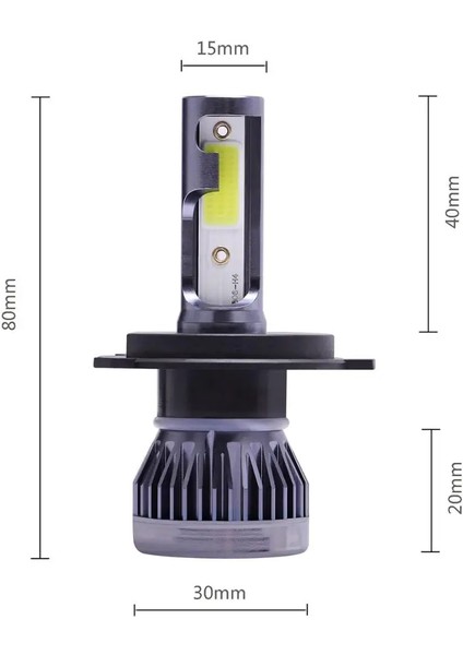 H9 Stili 2side 12000K Buz Muxall Araba Far Ampul H7 H4 H11 H Hb2 Hb3 Hb4 12V Lmk Turbo LED Lamba Işıkları Oto Far Kiti (Yurt Dışından)