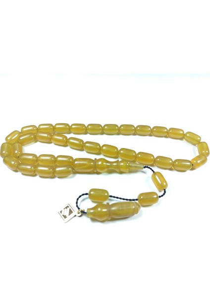 Iskeçeli Cemil Usta Işi Imzalı Sıkma Kehribar Sertifikalı No 3848