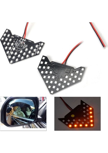 Kırmızı Ultra Uzun Ömürlü Moda Oklar Panel Araba Yan Ayna Yeni 33SMD LED Düşük Tüketim Yüksek Parlak Dönüş Sinyali Işığı 12V # (Yurt Dışından) fırsatları