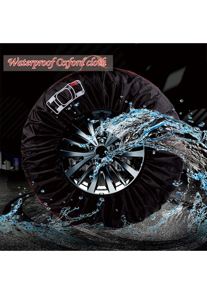 13-16 Inç Kırmızı Stil Yeni Ar Yedek Lastik Kılıfı Inç Polyester Lastikler Saklama Çantası Taşıyıcı Oto Lastik Tekerlek Koruyucu Toz Geçirmez Su Geçirmez (Yurt Dışından) fırsatları