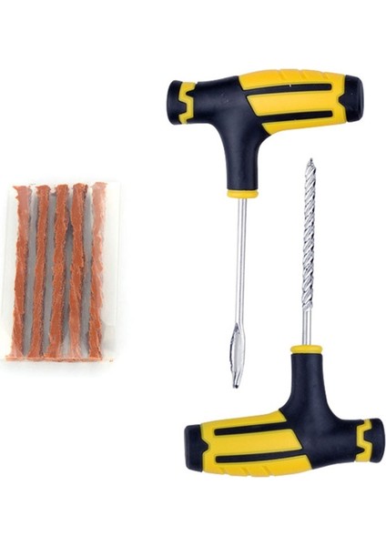 1 Takım Stili Lastik Şeritler ile Araba Lastik Tamir Aletleri Kiti Tubeless Lastik Delinme Saplama Fişi Kamyon Motosiklet Için Set (Yurt Dışından)