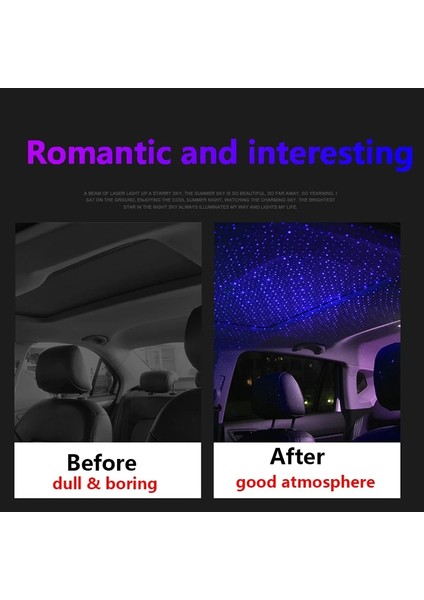 Mavi Android Mini LED Araba Çatı Yıldız Gece Işıkları Projektör Işığı Iç Ortam Atmosferi Galaxy Lamba Dekorasyon Işığı USB Fişi (Yurt Dışından) indirimleri