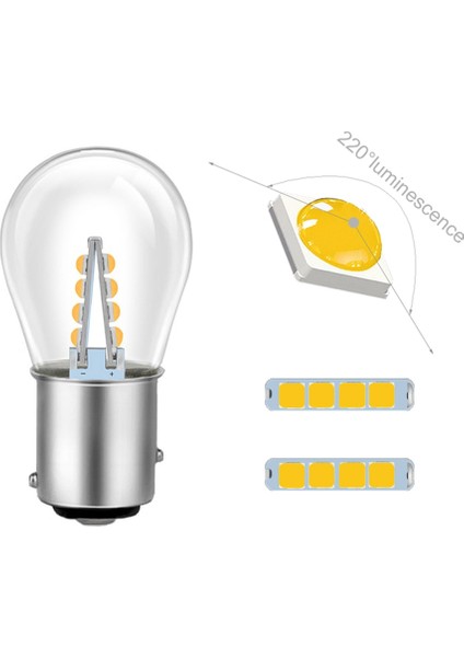 8 LED Beyaz 2021NEW LED W BAY15D Araba Işık S Otomatik Araç Ters Fren Sinyali Ampul Lambası Drl Beyaz 6000K 12V 24V (Yurt Dışından) fiyatları