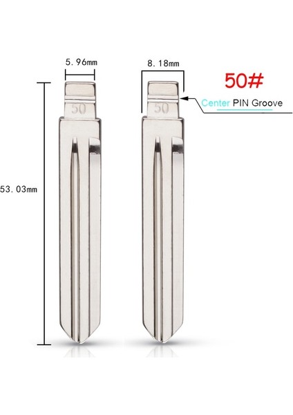 10 Adet No.50 Stil #08#15 #28 #29 #36 #50 #97 #33 #34 Hyundai Tucson Accent Getz Matri Sonata Kia HYN14R Kd Flip Anahtar Bıçak Değiştirme (Yurt Dışından)