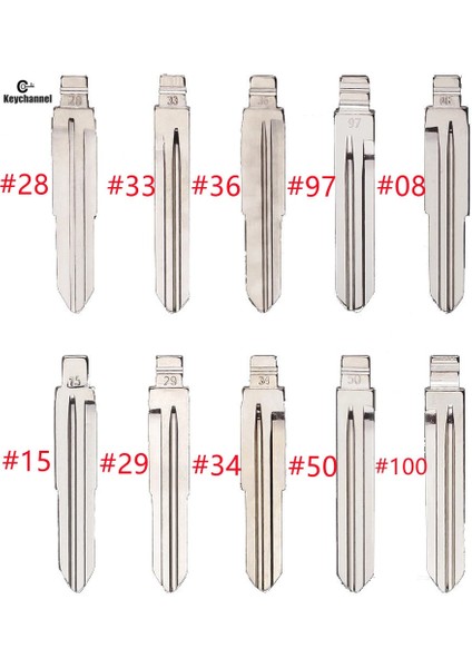 10 Adet No.50 Stil #08#15 #28 #29 #36 #50 #97 #33 #34 Hyundai Tucson Accent Getz Matri Sonata Kia HYN14R Kd Flip Anahtar Bıçak Değiştirme (Yurt Dışından) fiyatları