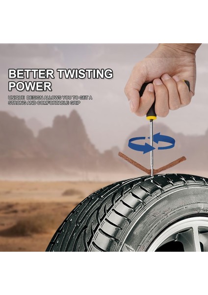 Sarı Set Plus Stili Lastik Şeritler ile Araba Lastik Tamir Aletleri Kiti Tubeless Lastik Delinme Saplama Fişi Kamyon Motosiklet Için Set (Yurt Dışından)