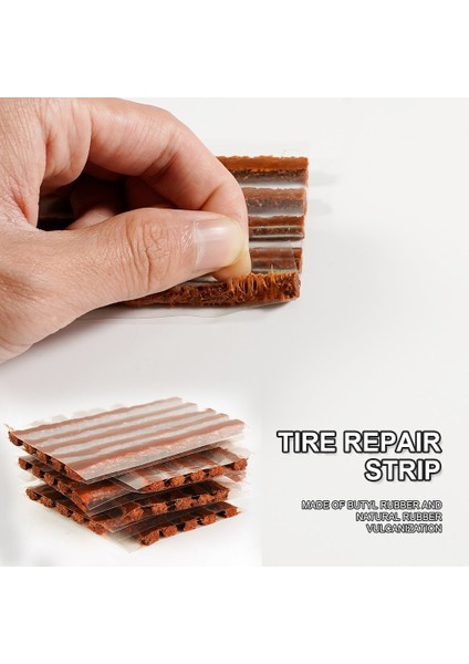 Sarı Set Plus Stili Lastik Şeritler ile Araba Lastik Tamir Aletleri Kiti Tubeless Lastik Delinme Saplama Fişi Kamyon Motosiklet Için Set (Yurt Dışından)
