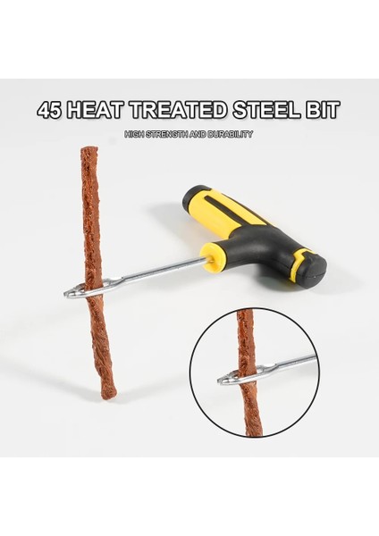 Sarı Set Plus Stili Lastik Şeritler ile Araba Lastik Tamir Aletleri Kiti Tubeless Lastik Delinme Saplama Fişi Kamyon Motosiklet Için Set (Yurt Dışından)