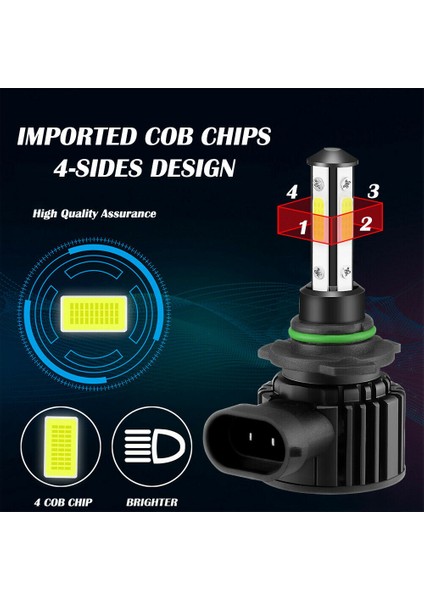 H11 Stili 6500K Beyaz Işık Artnt Süper Parlak Araba Far Ampülleri H7 LED H9 Hb Hb H11 H8 LED Araba Işıkları 100W Lm 6000K 12V 8000K Lamba (Yurt Dışından) fırsatları