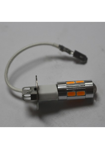 H3 Stili Sarı Et Araba Işık H3 LED Yüksek Güçlü LED Sis Lambası Gündüz Çalışan Ampul 10SMD Süper Parlak LED Oto Ampul (Yurt Dışından)