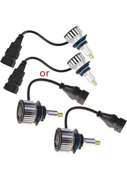 Hb4 9006 2020 Yeni H1H7H8 H9 H LED Araba Farları Ampuller 24LED 120W Ampulk 360 Derece Aydınlatma Araba Far G6 (Yurt Dışından)