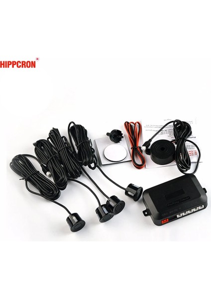 Mavi Hippcron Araba Park Sensörü Kiti Buzzer 4 Sensörler Ters Yedekleme Radar Sesli Uyarı Göstergesi Prob Sistemi 12V 8 Renk (Yurt Dışından)