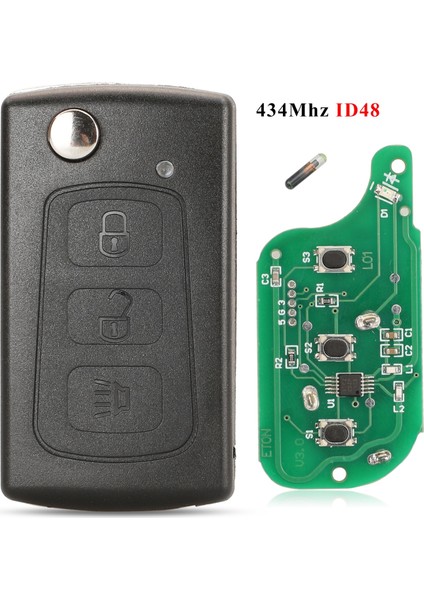 434MHZ ID48 Anahtar Stili Jingyuqmhz ID48 Çin Seddi Haval Hover H3 H5 3 Düğmeler Orijinal Fabrika Anahtarları Fob Için Uzaktan Çevirme Anahtarı (Yurt Dışından)