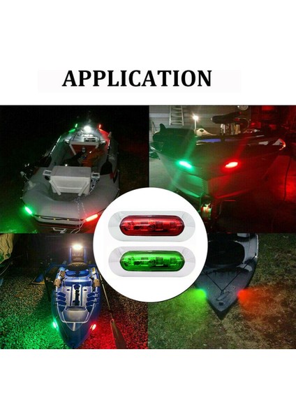 2x Kırmızı Yeşil LED Tekne Navigasyon Işığı Güverte Suya Dayanıklı Yay Duba Işıkları Navigasyon LED Tekne Işıkları (Yurt Dışından) fiyatları