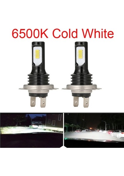 H8 Stili Siyah 6500K 2 Adet H4 H7 H11 H8 H Hb4 H Hb3 Mini Araba Far Ampülleri LED Lamba ile Lm Oto Sis Işığık 8000K (Yurt Dışından)