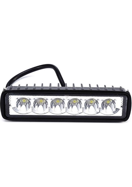 Yeni 18W Süper Parlak Araba Işıkları Çalışma Çubuğu 800LM Sürüş Sis Spot Araba Offroad Suv Için LED Işıkları Araba Tekne Lambası Evrensel Araba Işığı (Yurt Dışından) fırsatları