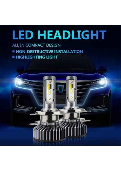 H3 Stili 3000K6000K Çift Renk LED Süper Lampada H7 Ampul Hk 3000K 6500K Araba Far H11 H8 H9 Mini Açık Sarı Beyaz Çift Iki Renkli (Yurt Dışından) fırsatları