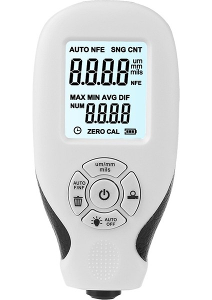 Beyaz Stil Araba Boyası Dijital Kaplama Kalınlık Ölçer H Um Yüksek Hassasiyetli Arkadan Aydınlatmalı LCD Ekran Filmi Otomatik Kalınlık Ölçer Test Cihazı (Yurt Dışından)