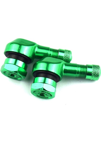 Yeşil Stil 2 Adet Alüminyum Alaşımlı Vana Motosiklet Jantı 90 Derece Açı Motosiklet Tekerleği Lastik Tubeless Vana Jant Parçaları Için Kaynaklanıyor 9 Renk (Yurt Dışından)