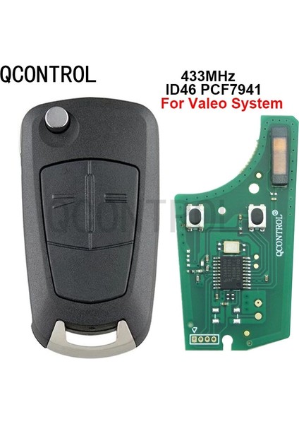 Qcontrol 2 Düğmeler Araba Uzaktan Anahtar 433MHZ Pcfuit Opelvauxhall Astra H Zafira B Için (Yurt Dışından)