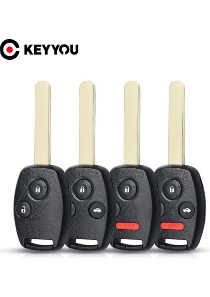 Model 3 Stili Keyyou Yedek Uzaktan Araba Anahtarı Kabuk Honda Accord Civic Crv Pilot Insight Düğmeleri Fob Oto Anahtar Kutu Kapağı (Yurt Dışından)
