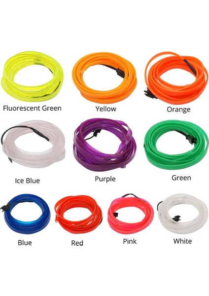3m USB Sürücü Stili Sarı Araba Iç Atmosfer Lambası Karşılama Işığı Kapı Işıkları Otomatik LED Şerit Tel Halatlar Tüp Hattı USB Sigara Neon Işıkları (Yurt Dışından) indirimleri