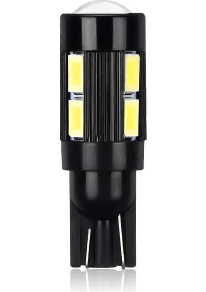 T10 10SMD Ar T10 LED 194 W5W Md LED Canbus Ampul Hata Yok Işık Park Mesafesi Yan Sinyal Lambası Beyaz 12V (Yurt Dışından)