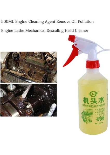 500ML Araba Motoru Temizleme Maddesi Yağ Kirliliğini Kaldırın Motor Torna Mekanik Kireç Çözücü Kafa Temizleyici (Yurt Dışından)
