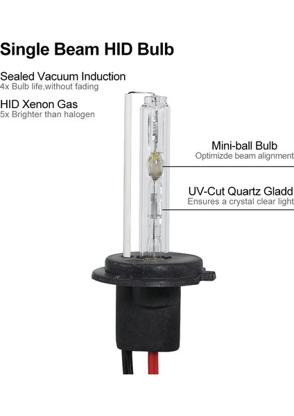 55W 12000K Stili Sadece 2 Ampul H1 H3 H7 H Hıd Xenon Ampul 35W 55W Ince Elektronik Balast Araba Far Kiti 3000K 4300K ​​6000K 8000K K (Yurt Dışından)