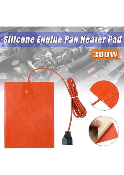 Ab 220V Tarzı cm Araba Motor Yağı Karteri Karter Tankı Isıtıcı Ped 300W Silikon Isıtma Pedi Motor Yağı Tankı Useu Fişi ile Su Geçirmez (Yurt Dışından)
