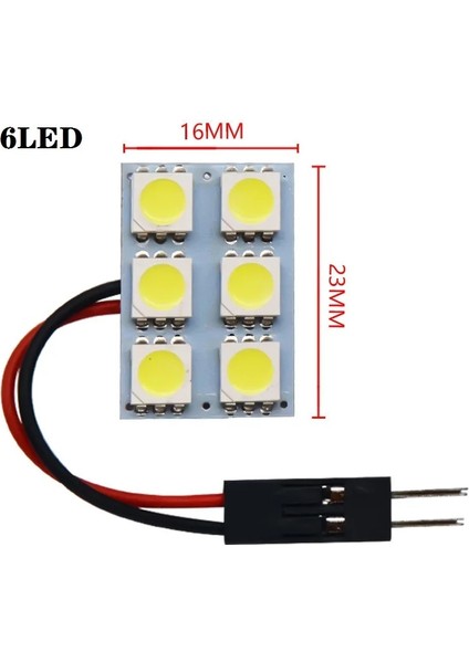 Beyaz Stil 6 LED W LED Ampul C10W Festoon T10 W5W LED Işık Cob 12V 6500K Beyaz Araba Iç Kubbe Okuma Gövde Lambaları (Yurt Dışından) fiyatları
