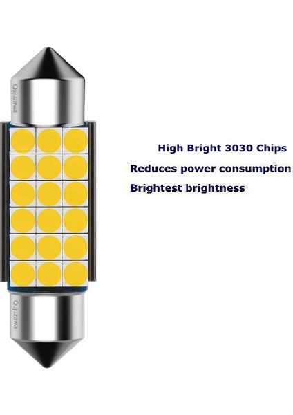 Sıcak Beyaz Tarzı 31 mm Festoon C5W C10W C3W Süper Parlak LED Ampul Araba Kubbe Işık Canbus Oto Iç Okuma Lambası Sıcak Beyaz (Yurt Dışından) modelleri
