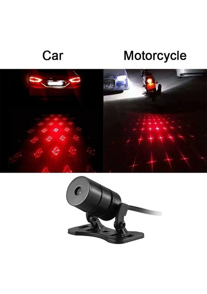 Bir Yazı Tipi Araba Oto LED Lazer Sis Lambası Araç Çarpışma Önleyici Arka Lambası Fren Uyarı Lambası Otopark Fren Lambası Kuyruk Uyarı Ampulü (Yurt Dışından) fırsatları