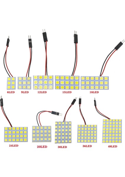 9led Smd LED Oto Panel Işık Okuma Kubbe Ampul Araba Iç Çatı Harita Lambası T10 W5W C5W C10W Festoon 3 Adaptör Tabanı (Yurt Dışından) fırsatları