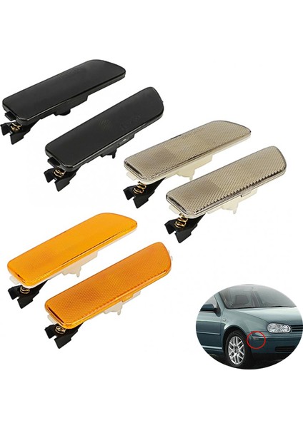 Siyah Stil Serin Abd Versiyonu Araba Işık Kabuk Golf Mk4 Bora Jetta 4 Ön Tampon Lamba Genişliği Yan Lamba Kabuk Abajur Araba Işık Koyu (Yurt Dışından) fiyatları